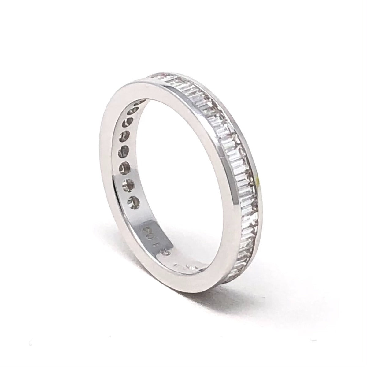 Maiocchi Milano Anello Fedina Diamanti taglio Baguette ct 1,03