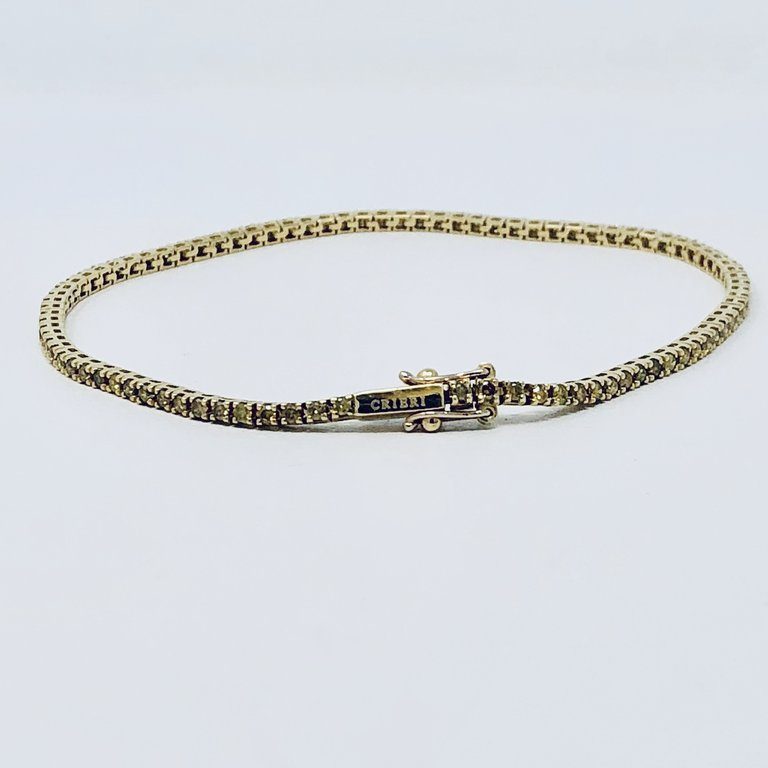 Bracciale Tennis Diamanti Gialli ct. 1.30