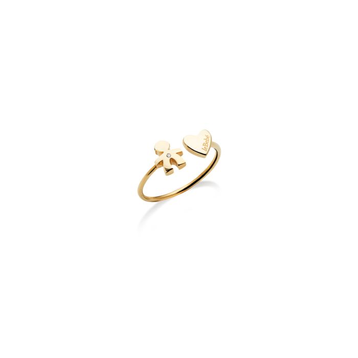 Le Bebè Les Petites Yellow Gold and Diamond Baby Ring LBB700-C