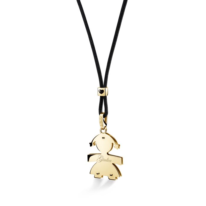 Le Bebè I Classici Yellow Gold Girl Pendant LBB003