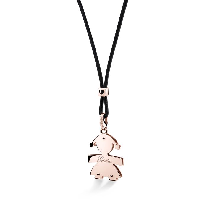 Le Bebè I Classici Rose Gold Baby Girl Pendant LBB041