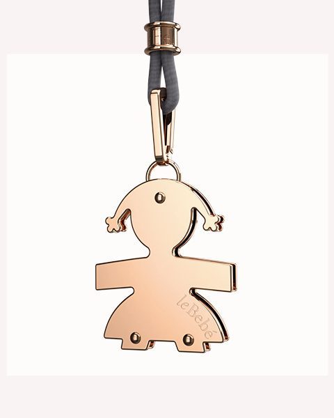 Le Bebè Pendant I Classici Girl Silhouette Rose Gold LBB043