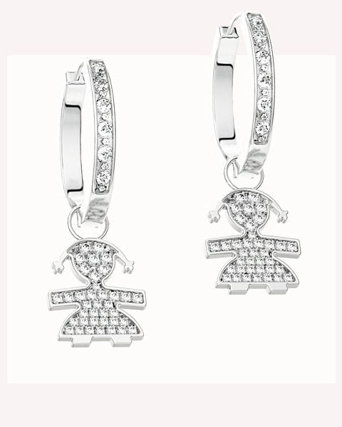 le bebè white gold earrings LBB059