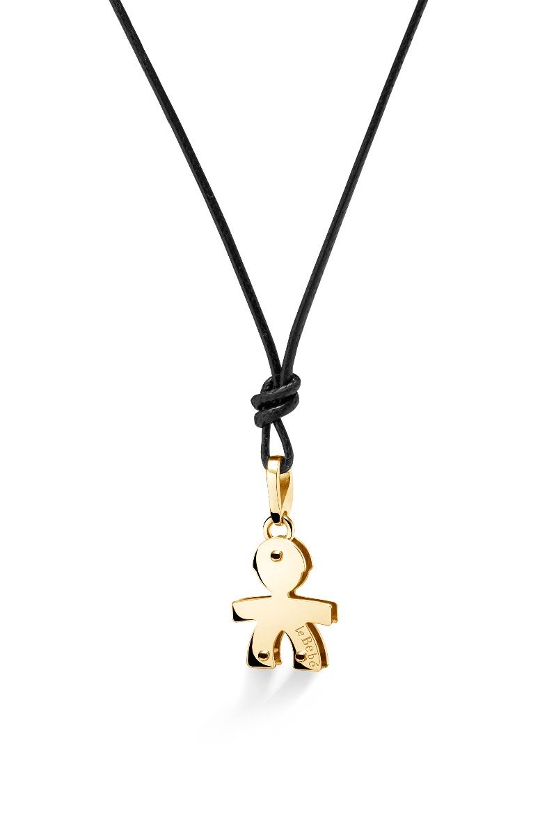 Le Bebè I Diamantini Bimbo Oro Giallo con Cuore Pavé Diamanti LBB060