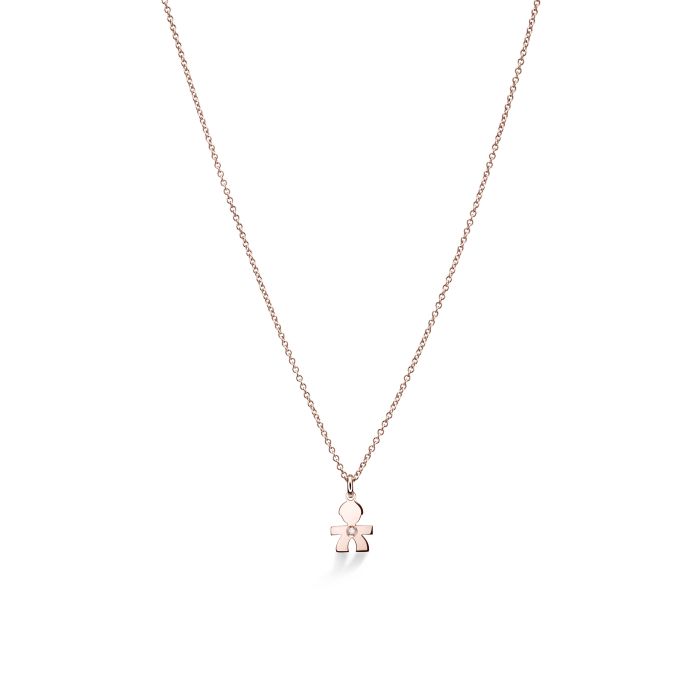 Le Bebè Le Briciole Baby Pendant Rose Gold and Diamond LBB321