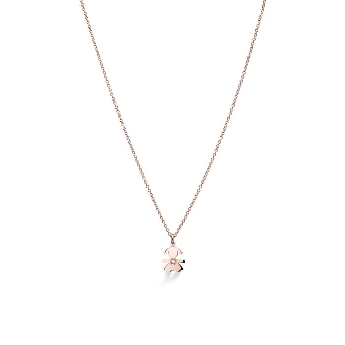 Le Bebè Le Briciole Baby Pendant Rose Gold and Diamond LBB322