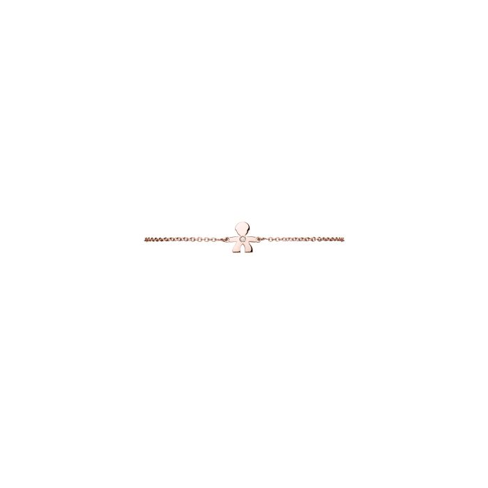 Le Bebè Le Briciole Bracciale Bimbo Oro Rosa e Diamanti LBB325