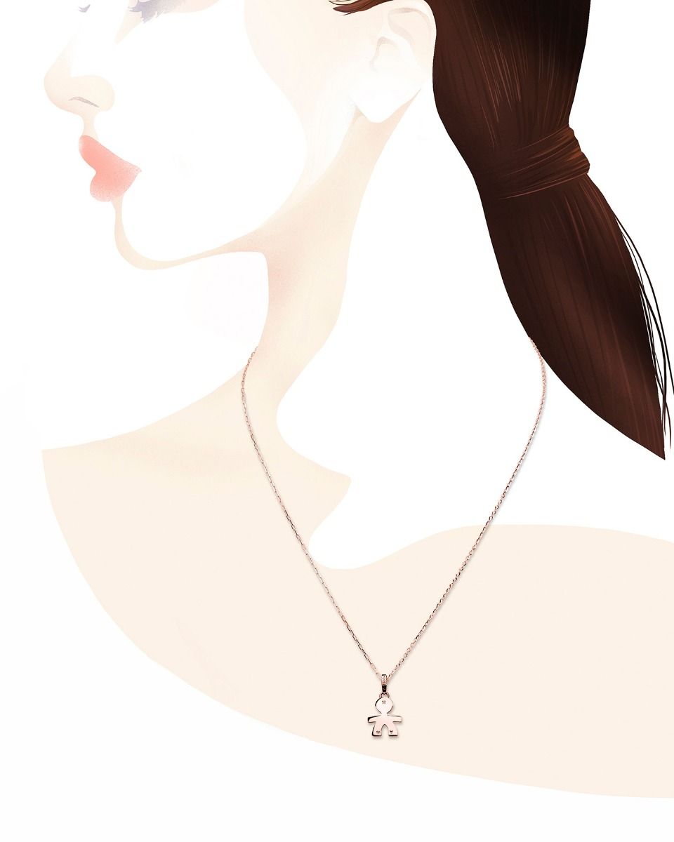 le bebè I Classici Rose Gold Necklace LBB505