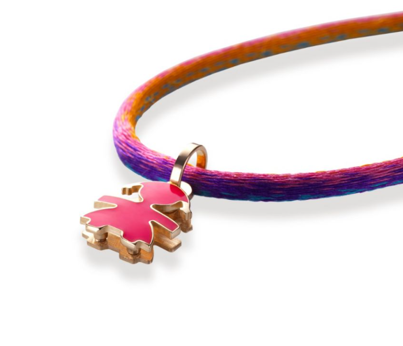 Le Bebè i mini bimba oro rosa e smalto fucsia LBB055-FUX