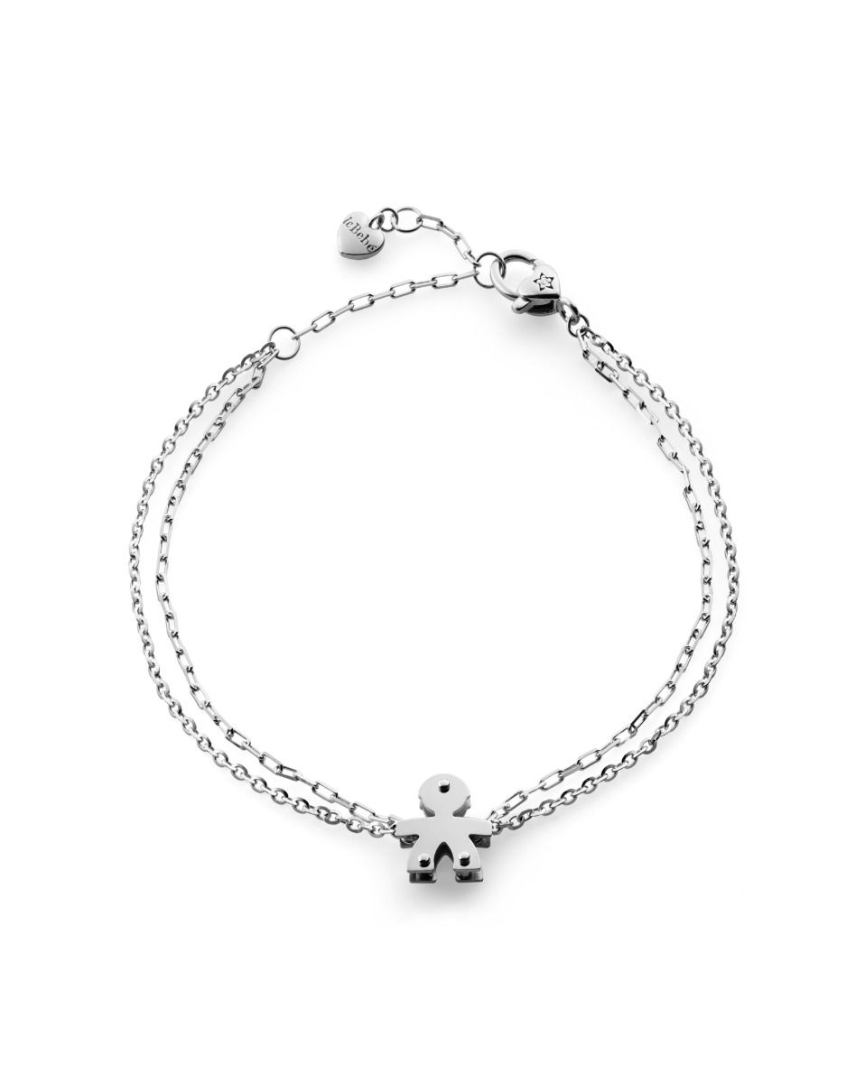 Le Bebè I Mini Bracciale Bimbo Oro Bianco e Diamante LBB521