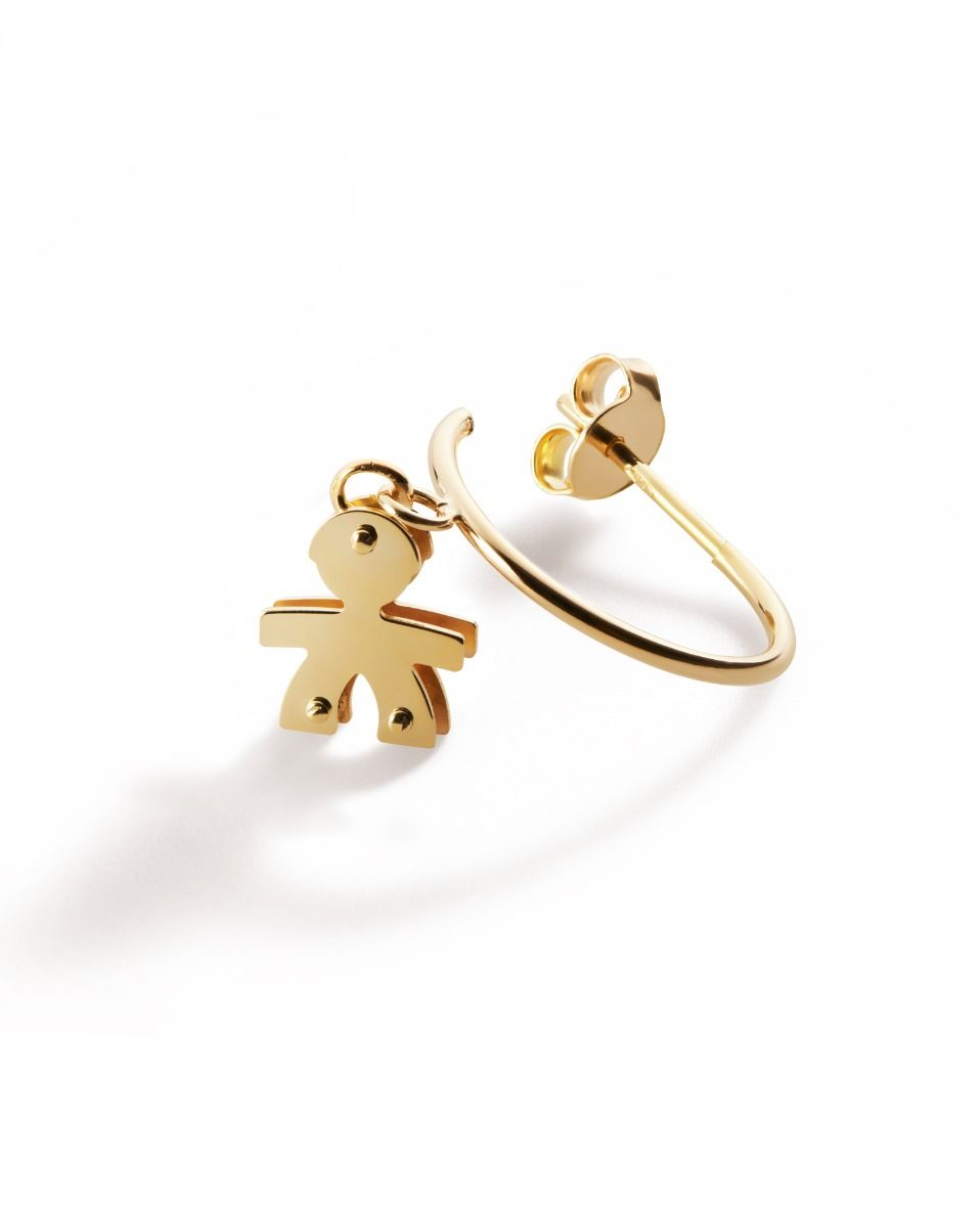 Le Bebè I Mini Yellow Gold Baby Headband Earrings LBB550