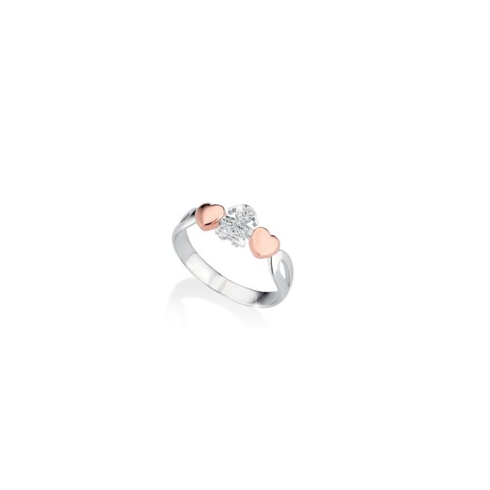 Le Bebè I Girocuore Girl's Ring in White Gold and Diamonds LBB112