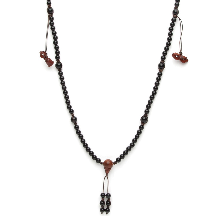 Tamashii Mundra Long Onyx Necklace NHS1500-01