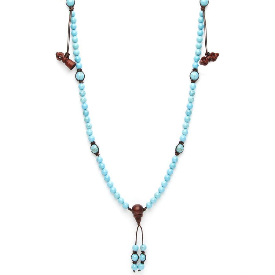 Tamashii Mundra Long Turquoise Necklace NHS1500-07