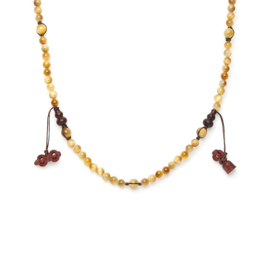 Tamashii Mundra Short Tiger Eye Necklace NHS1600-80