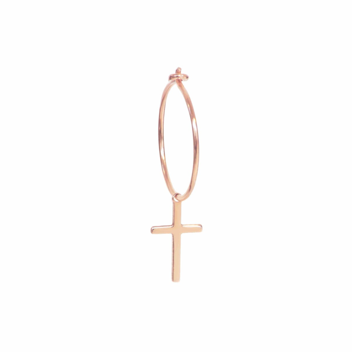 Maman et Sophie Orecchino Croce Oro Rosa 18kt ORAUM9C