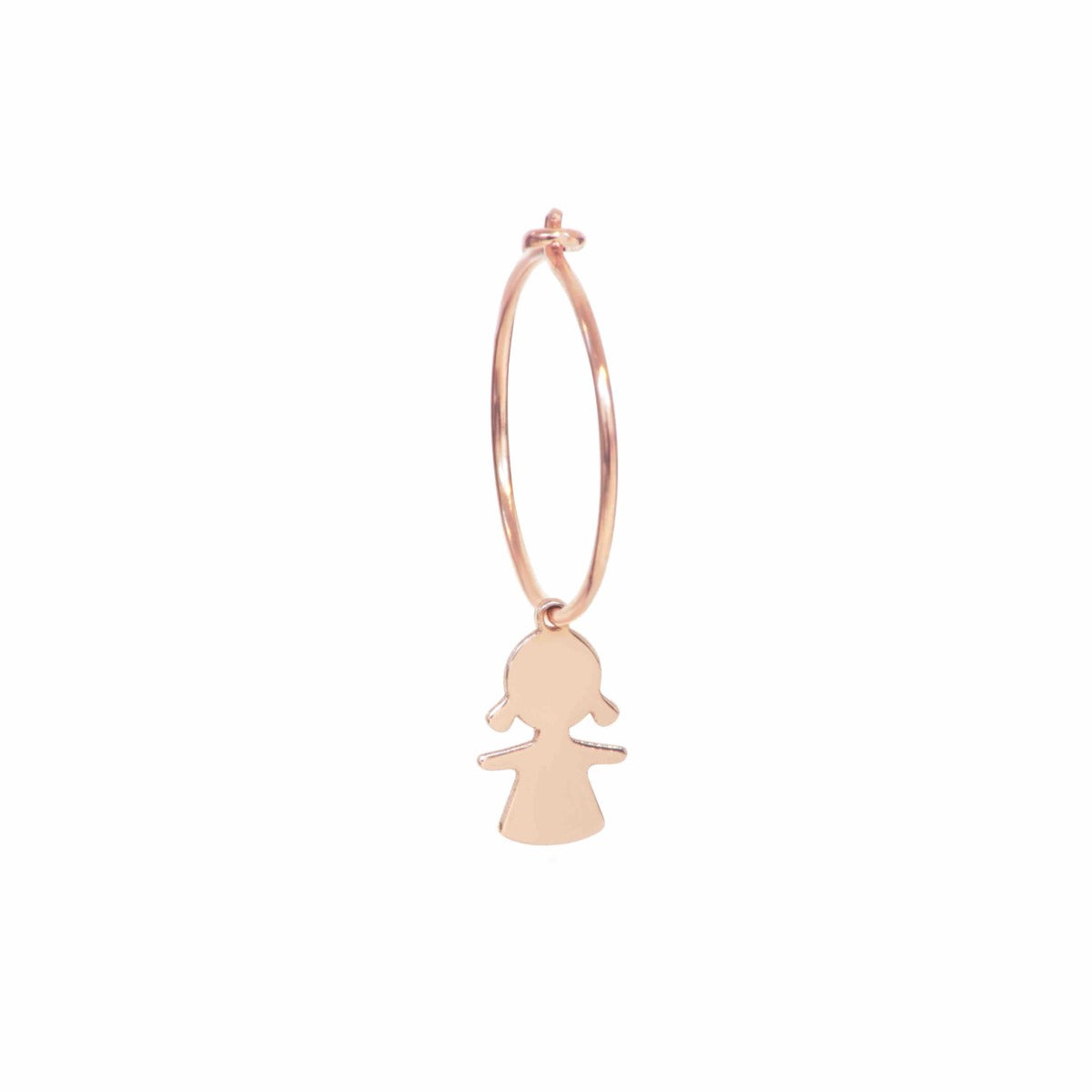 Maman et Sophie 18kt rose gold hoop earring for girls ORBAM9X