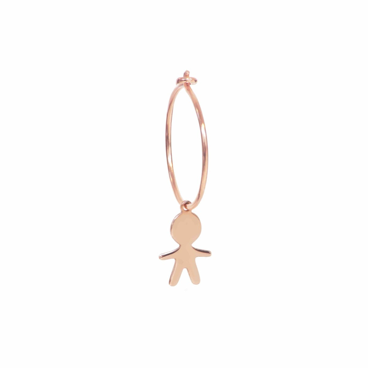Maman et Sophie 18kt rose gold hoop earring for children ORBAM9Y