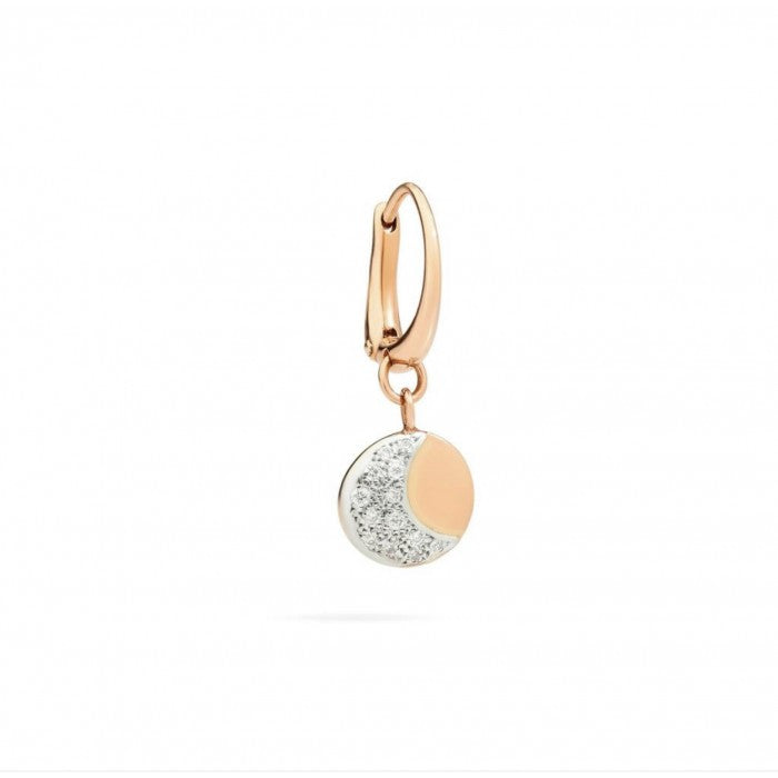 Dodo Moon & Sun earring with white diamonds