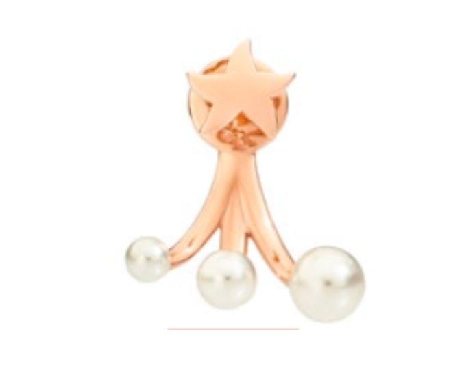 Dodo Star earring with pearls (right)