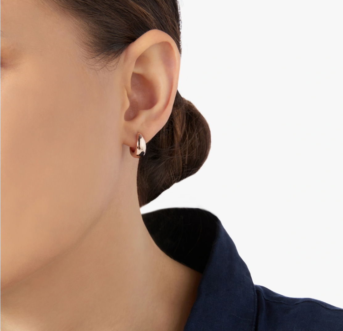 Dodo Orecchino Rondelle Argento Dorato Oro Rosa 18kt e smalto turchese