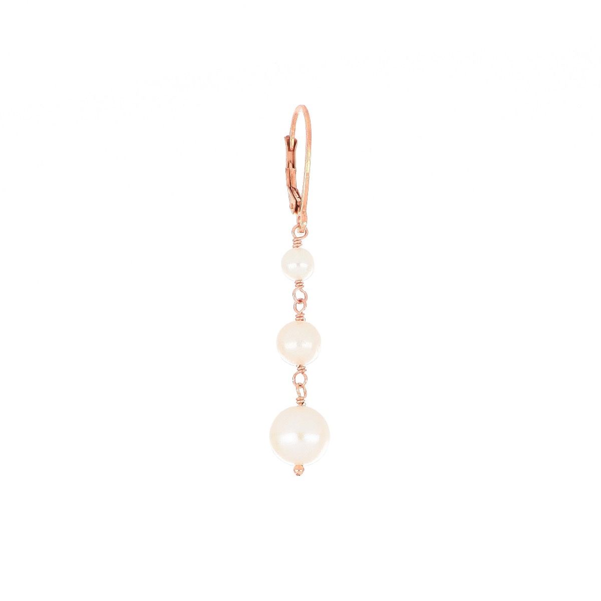 Maman et Sophie Earring With Three White Pearls ORLAB13B