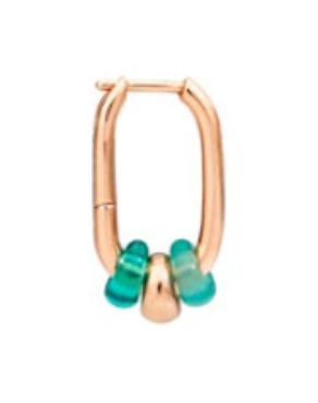 Dodo Rondelle Earring Gold Silver DHC2005-RONDE-VERAG