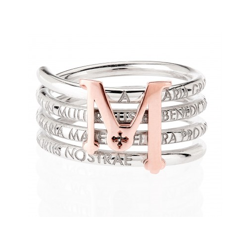 Tuum Tuam X Ring in Silver and Rose Gold
