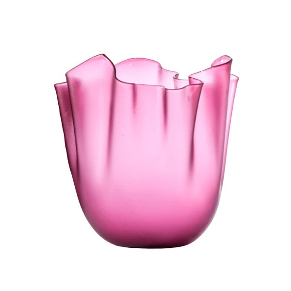 Venini Handkerchief 700.02 Magenta Sandblasted