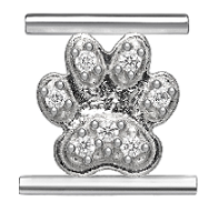 Eleonora Giordani Symbol Rhodium-plated silver paw
