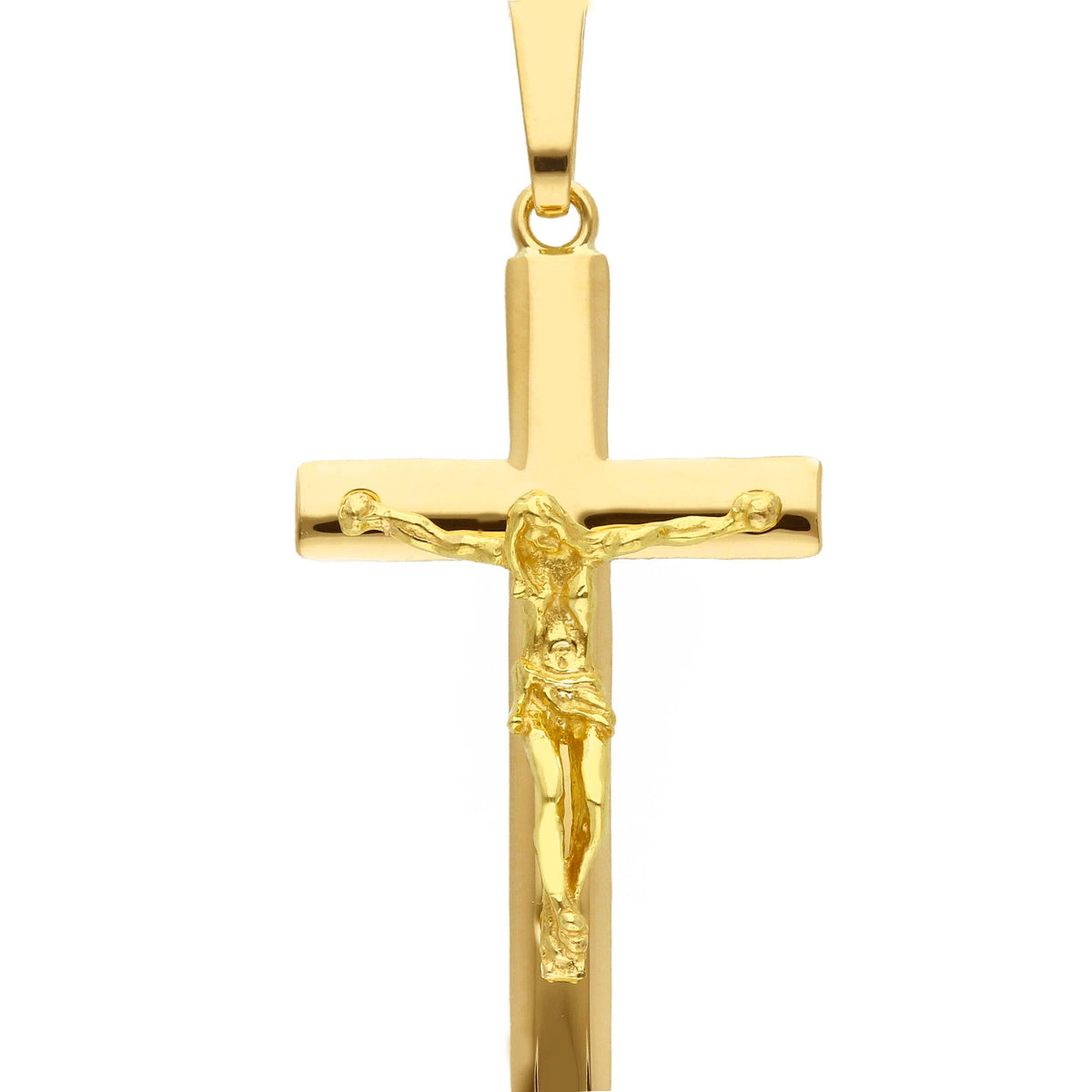 Croce con Cristo in Oro Giallo 18kt