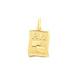 Ciondolo Medaglia RH in Oro Giallo 18kt