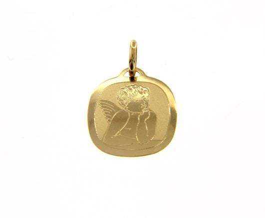  Angel medal in 18kt yellow gold