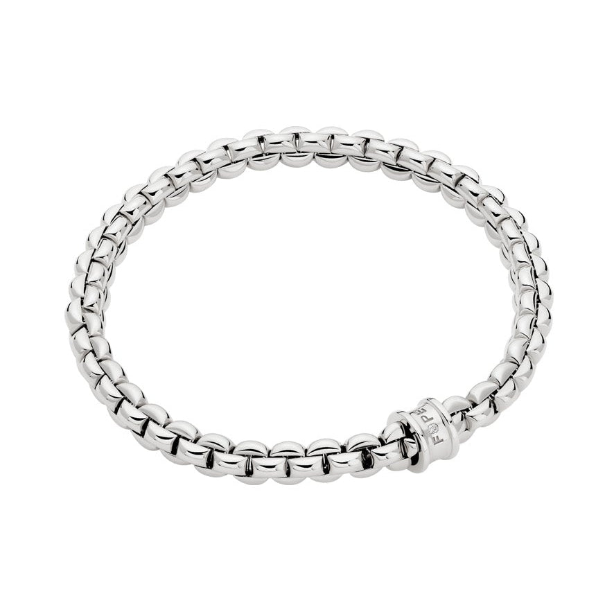 Fope Bracciale FLEX IT EKA Oro Bianco 01M10BX