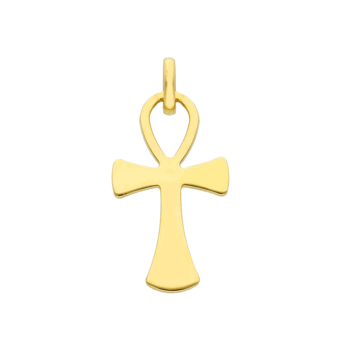  Cross in 18kt Yellow Gold and Zircons