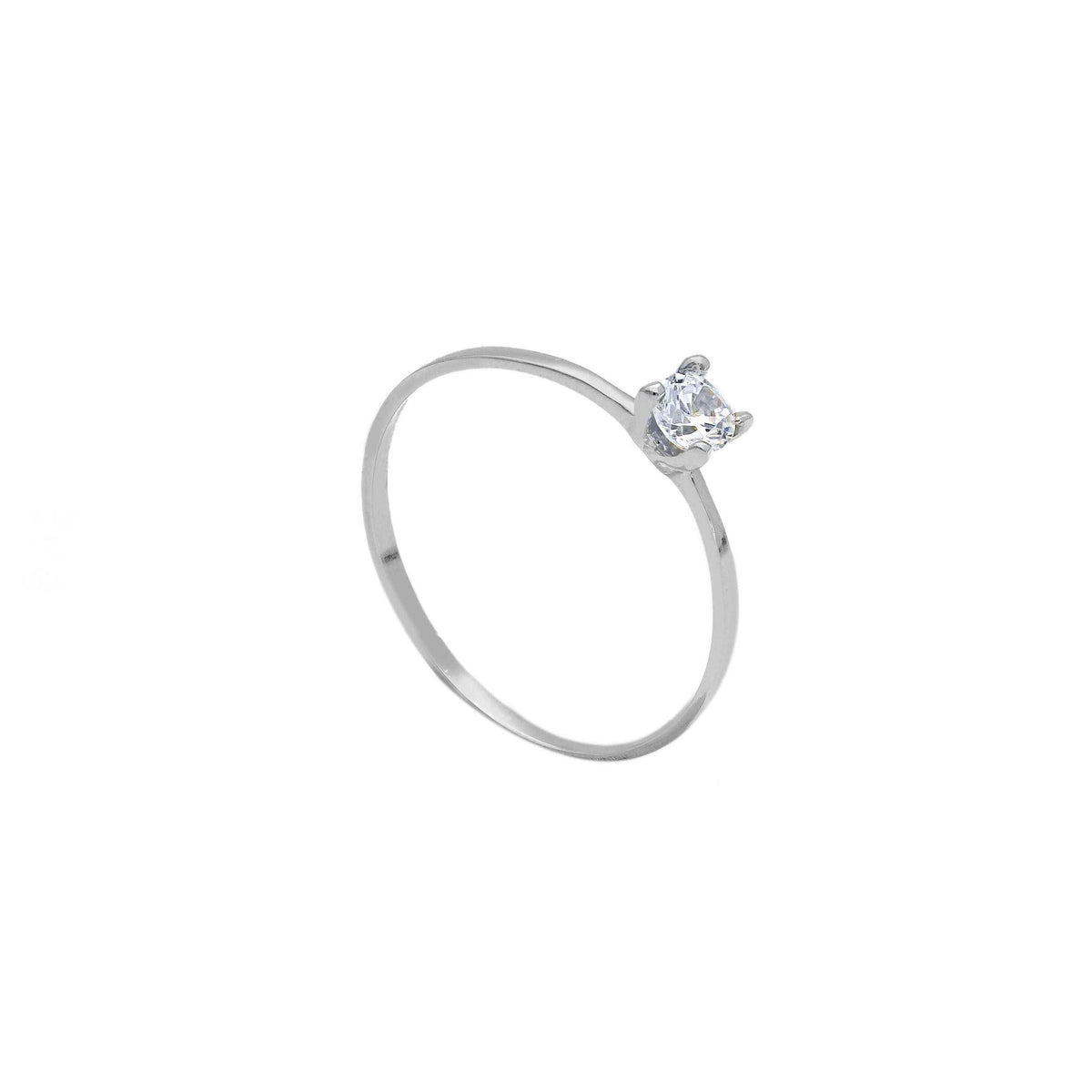 Maiocchi Gold Anello Oro Bianco 18kt e Zircone