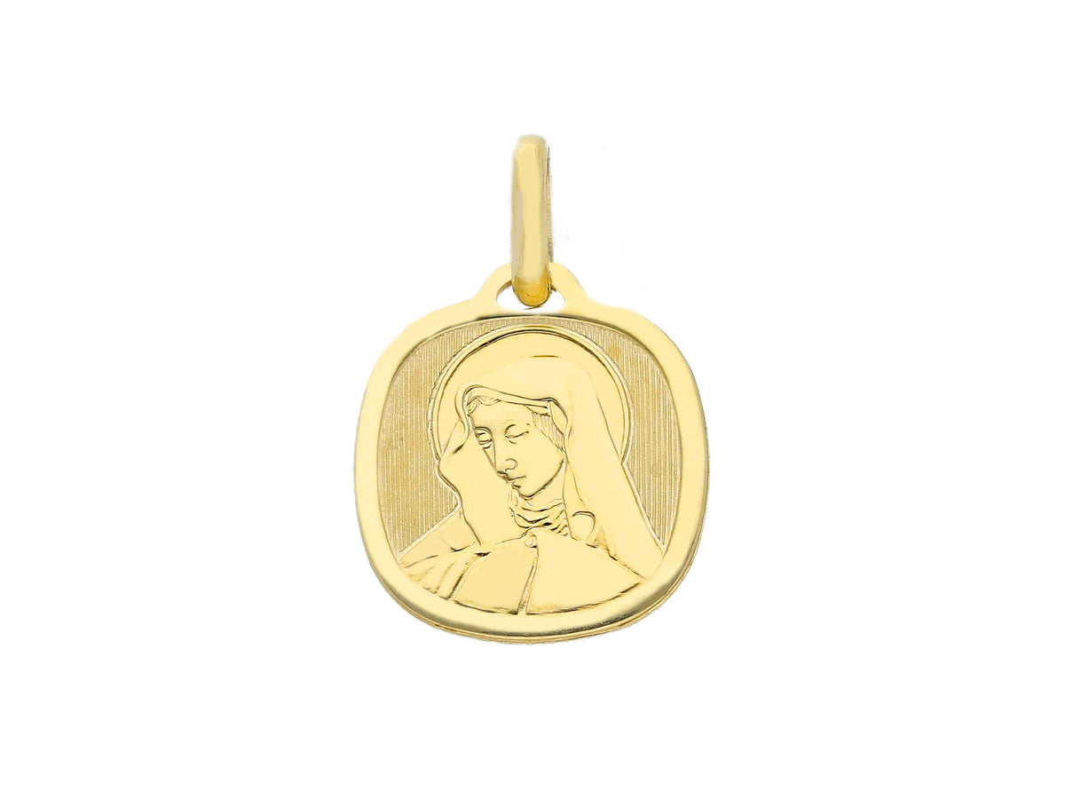  Madonna medal in 18kt yellow gold