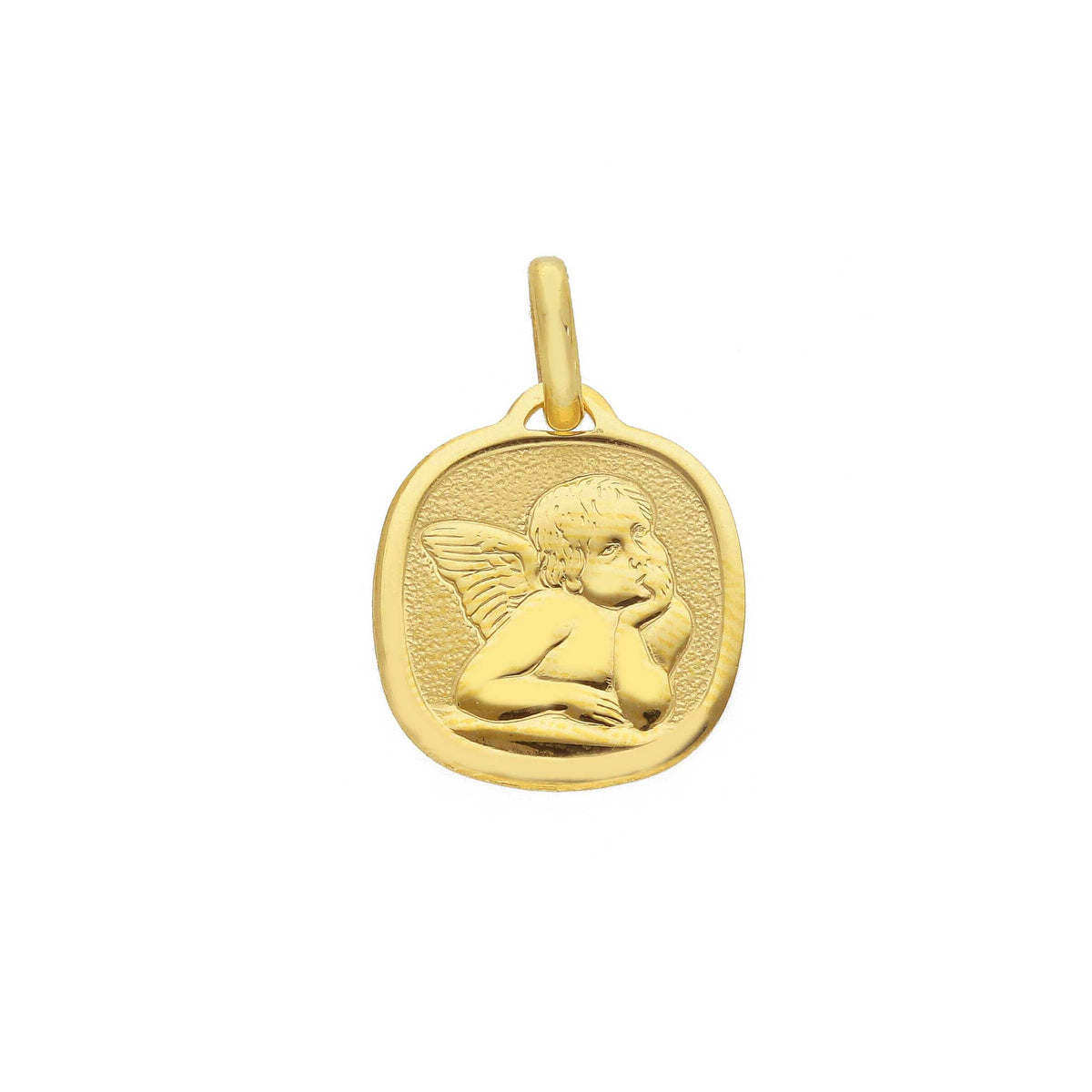 Medaglia Angelo in Oro Giallo 18kt