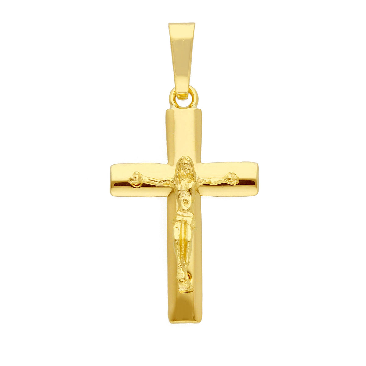 Croce con Cristo in Oro Giallo 18kt