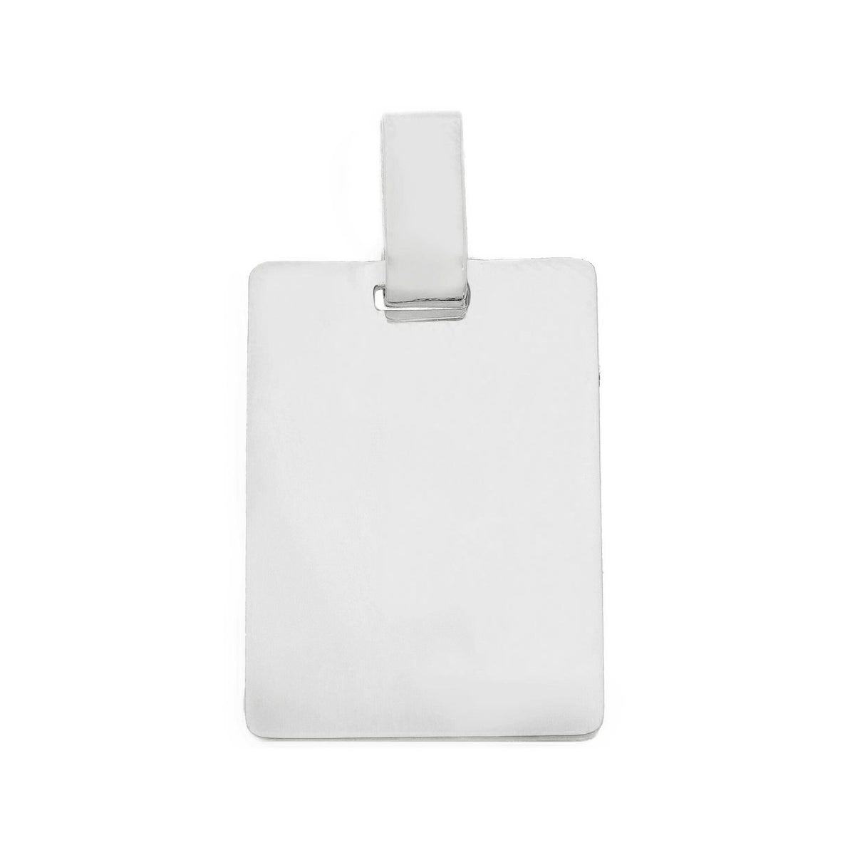 Medaglia 25 x 17 mm in Oro Bianco 18kt