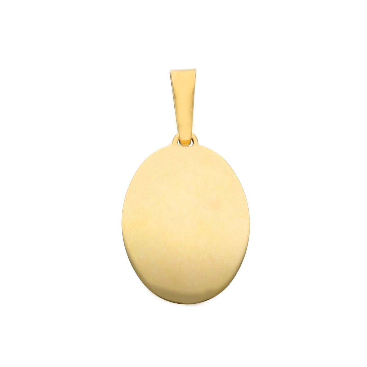 Round Medal Pendant in 18kt Yellow Gold 17mm