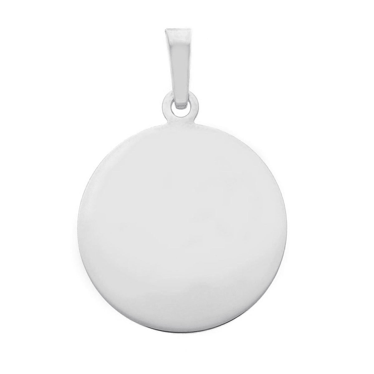 Round Medal Pendant in 18kt Yellow Gold 17mm