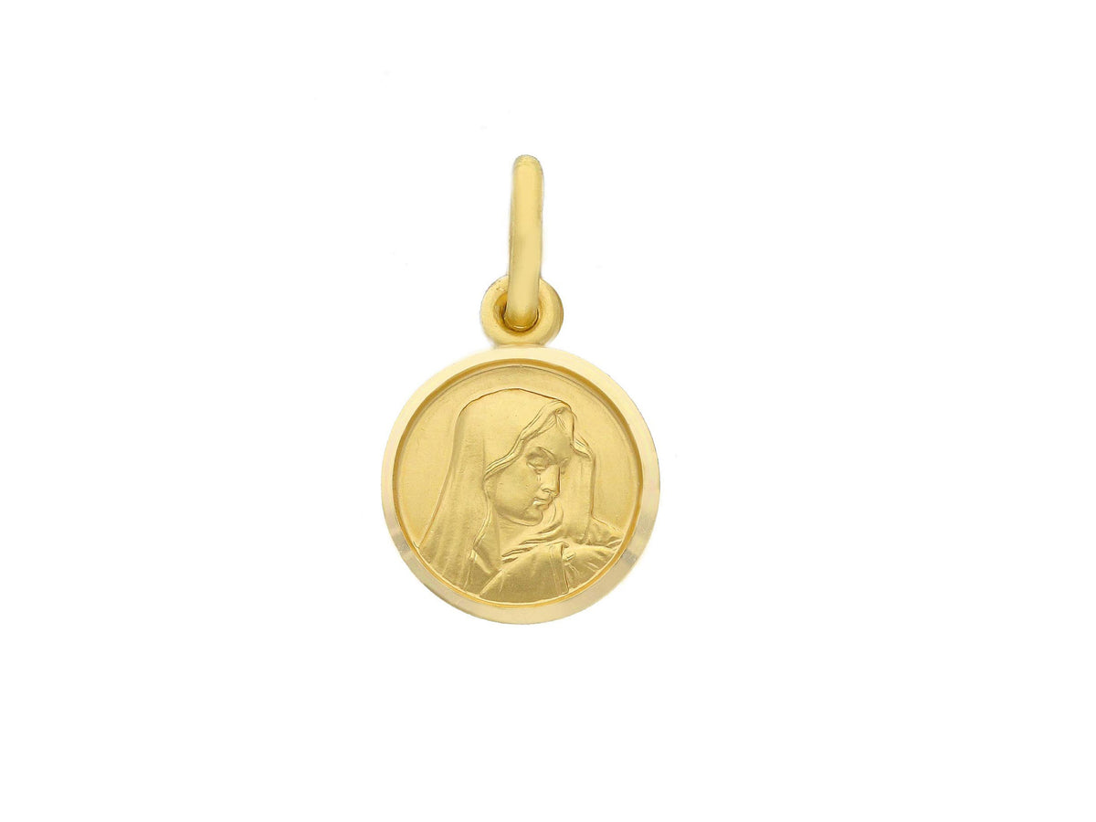  Our Lady of Sorrows medal in 18kt yellow gold mm. 11