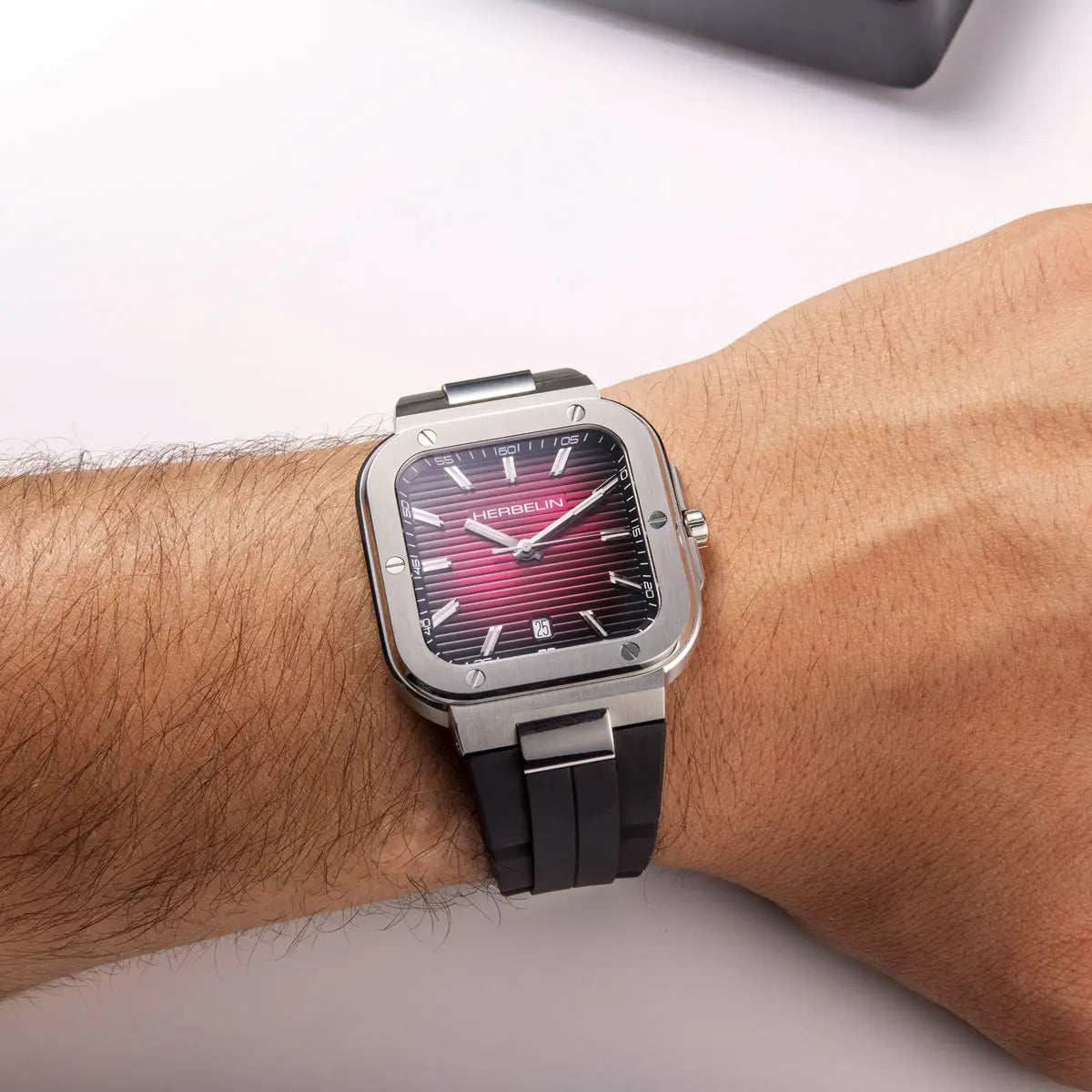 Herbelin Cap Camarat Square Quartz 39mm 12246B18