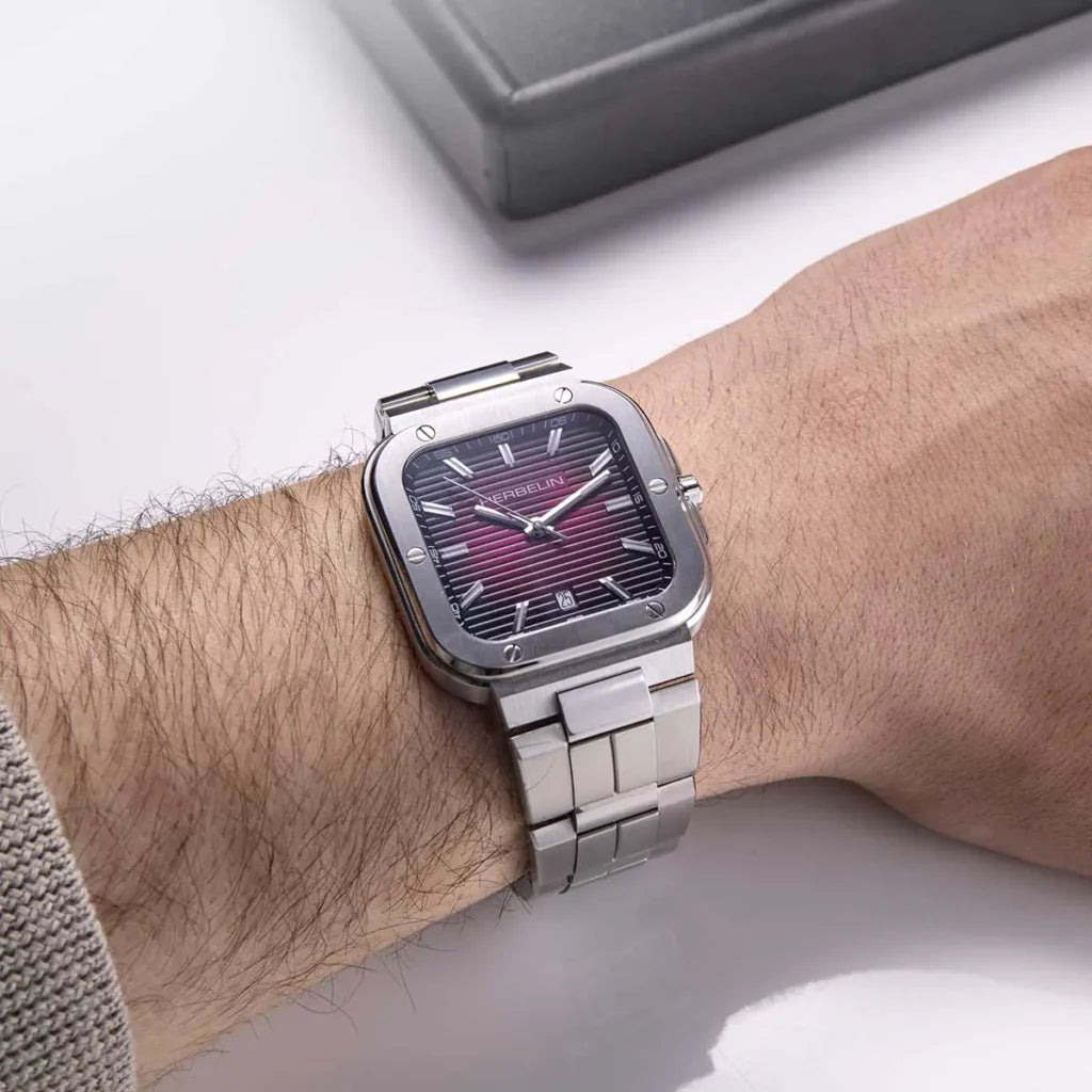 Herbelin Cap Camarat Square Quartz 39mm 12246B18