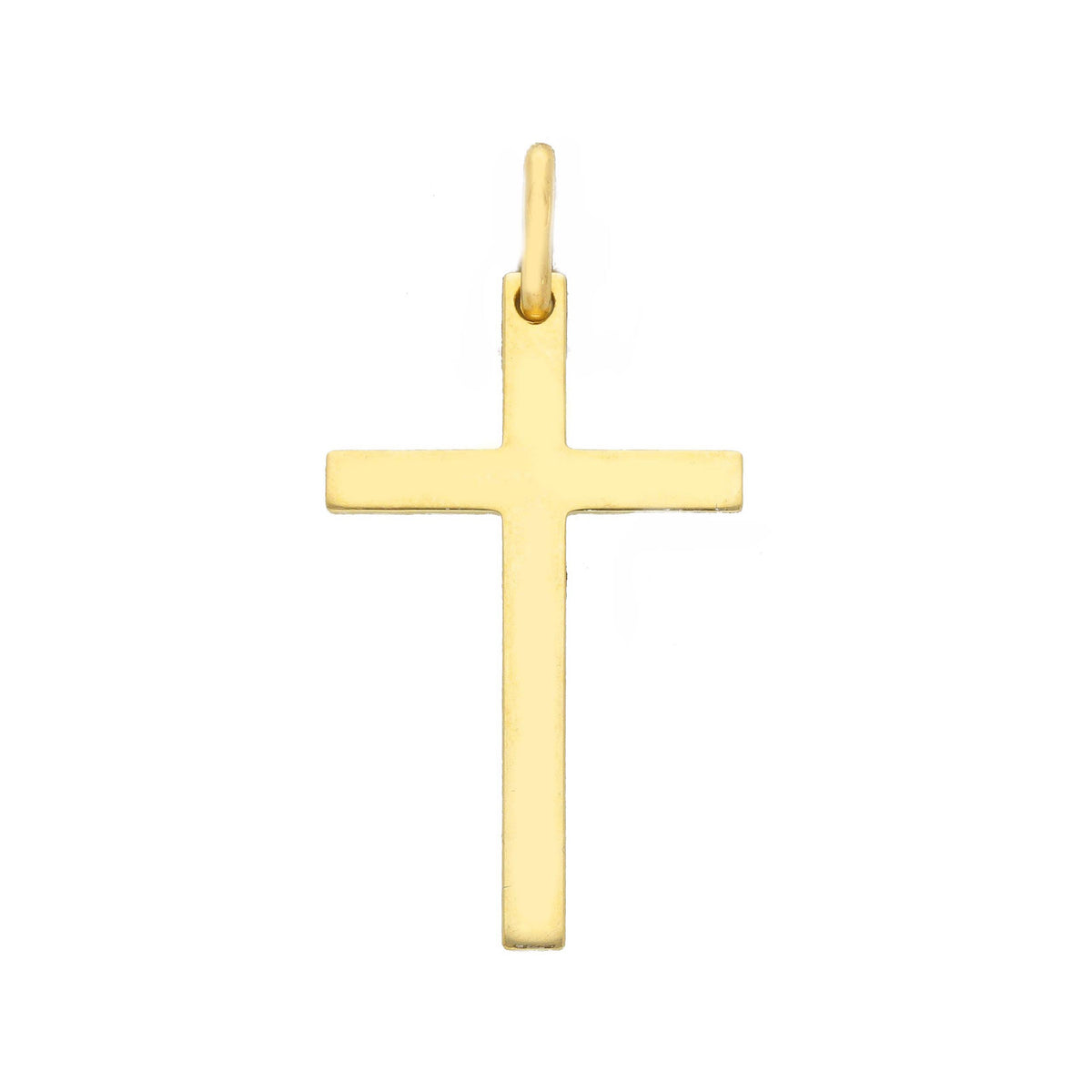  Cross in 18kt Yellow Gold and Zircons