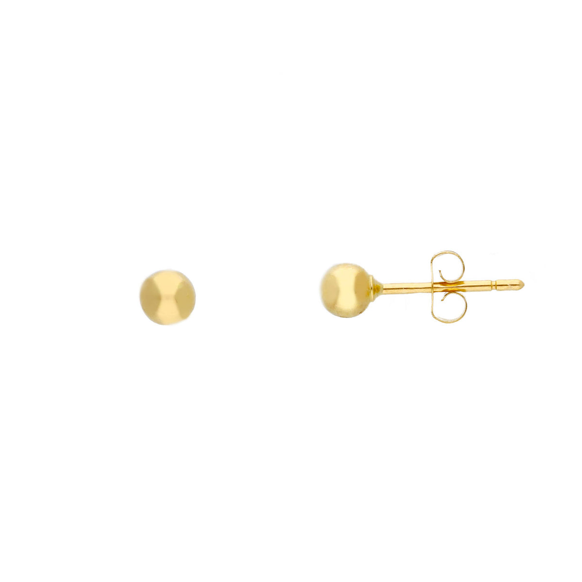 Maiocchi Gold Orecchini Pallina Oro Giallo 18kt Ø 4 MM Ultraleggere