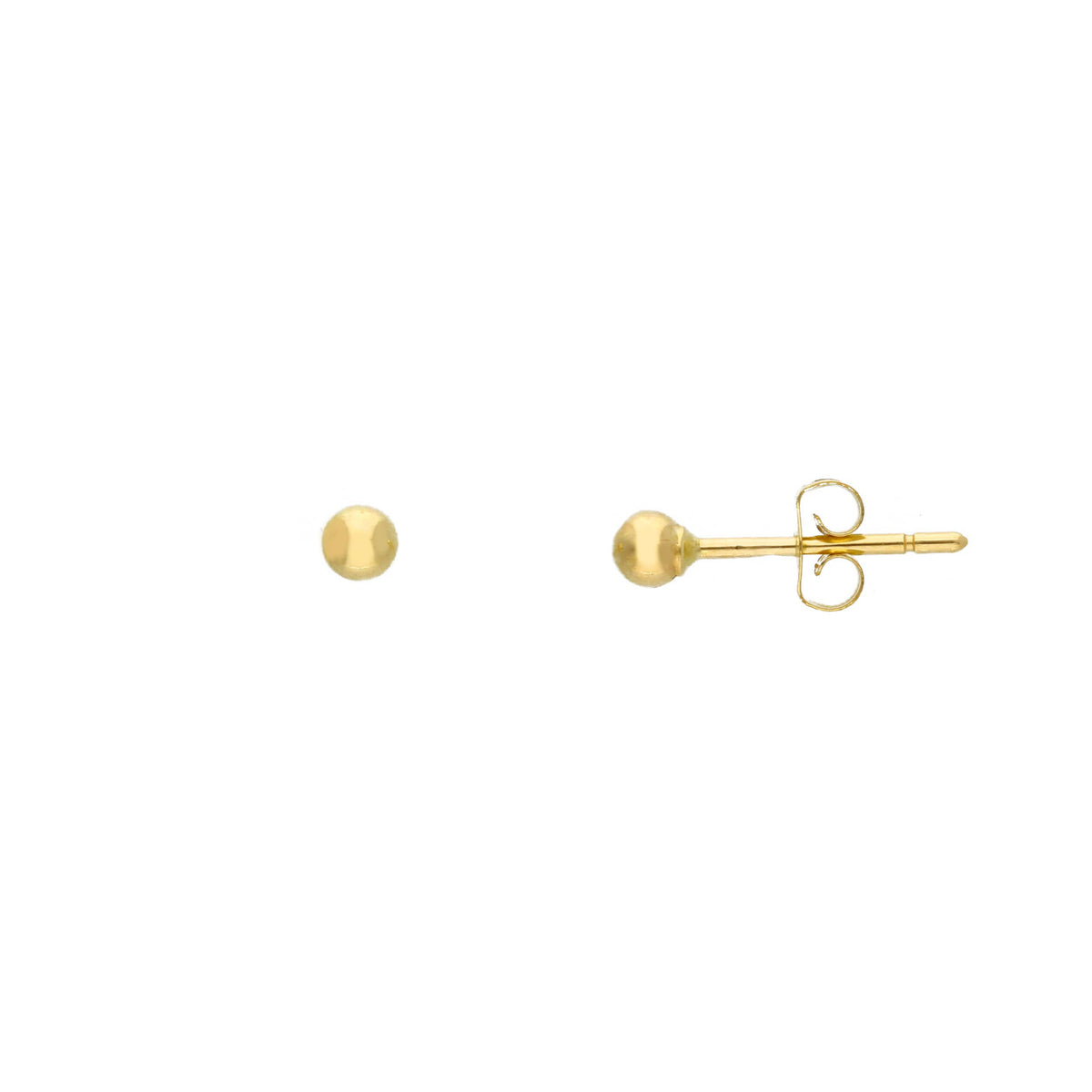 Maiocchi Gold Orecchini Pallina Oro Giallo 18kt Ø 3 MM Ultraleggere