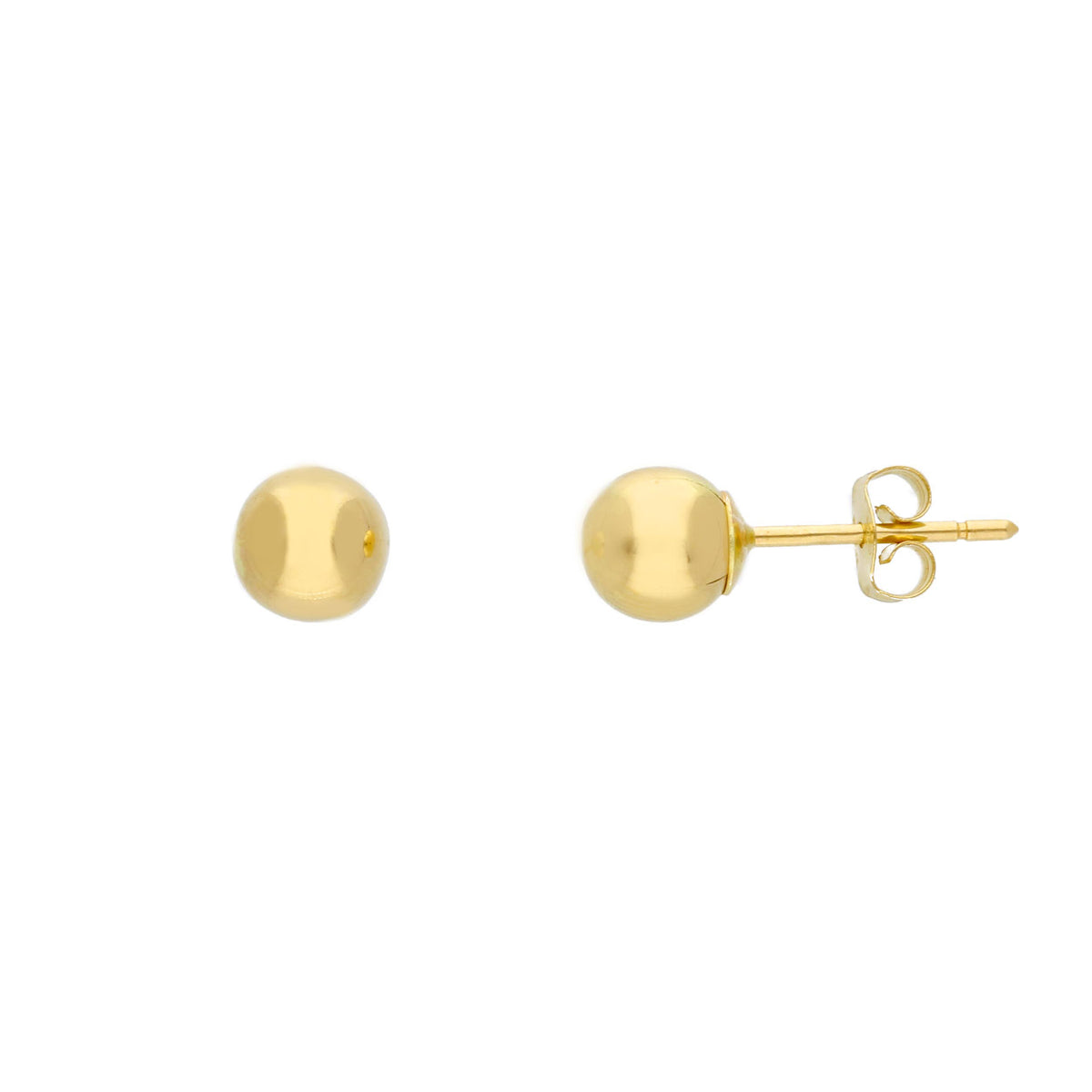 Maiocchi Gold Heart Earrings in 18kt Yellow Gold