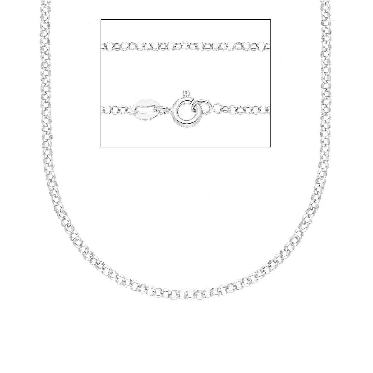 Maiocchi Silver Venetian Silver Chain 45 cm